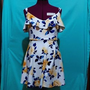 TRIXXI, Small, white, yellow, & blue:Dress